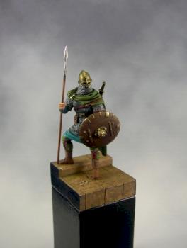 anglo-saxon warrior VII century by sylviefrancois