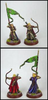 LOTR Haldir and High Elf Standard Bearer, Helm's Deep by crawfish