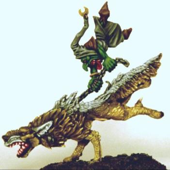 Goblin Wolf Rider Conversion by barkel