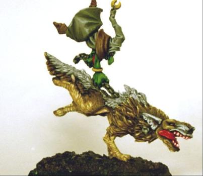 Goblin Wolf Rider Conversion by barkel