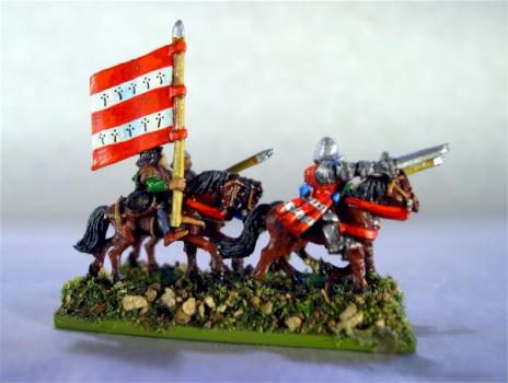 10mm Warmaster Bretonnian Man at Arms & Knight by Jeff Hobbs