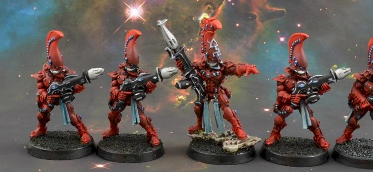 Fire Dragons squad, Eldar by BigBeefyProductions