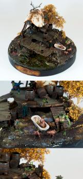 Bayou Swamp Gremlin - Malifaux diorama by Frost Devil