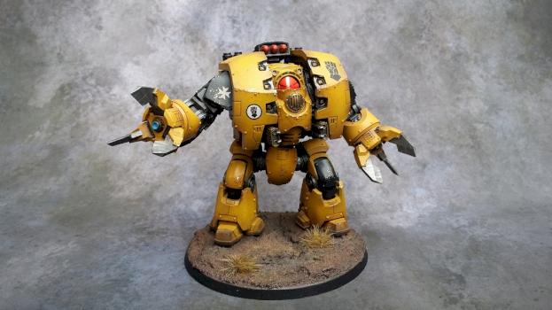 imperial fist Space Marine Leviathan Dreadnought by moggy5115