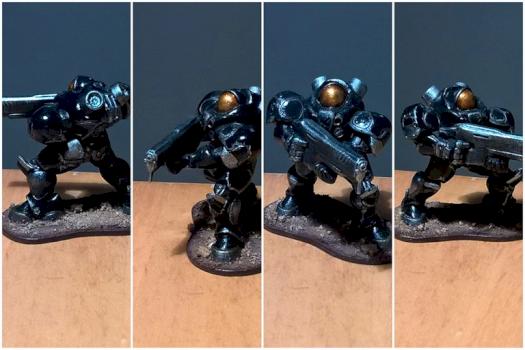 Starcraft Marine - Jim Raynor (wip) by funkimonkee