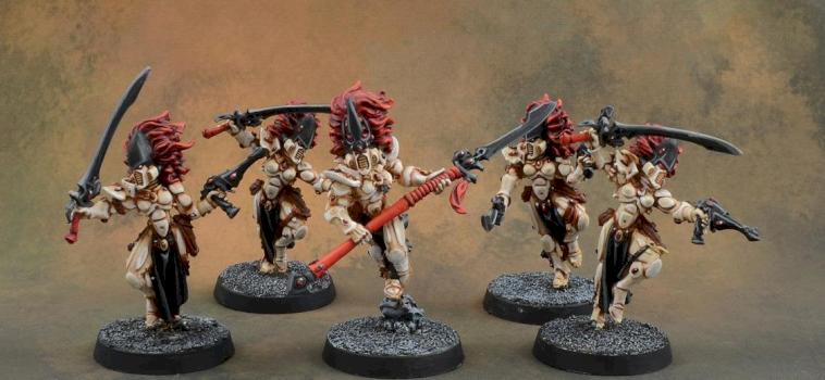 Howling Bansheess squad, Eldar by BigBeefyProductions