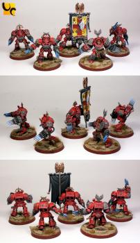 Blood Angels Terminator Assault Squad by UnlimitedColours