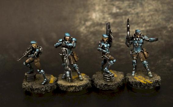 Panoceania Fusiliers by PintorDeMiniaturas