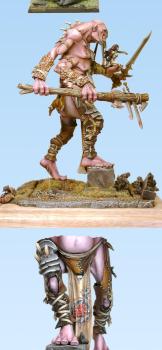 Slaanesh Giant (French silver demon) by GeOrc