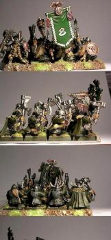 dwarf warriors unit with hand weapons and shields by matthew5276