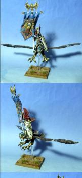 High elves standard bearer on eagle by axia