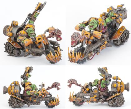 Badmoon Warboss on Warbike by GrandMasterBo