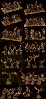 Autumn Wood Elves army (elves) by Perfectus Art Studio