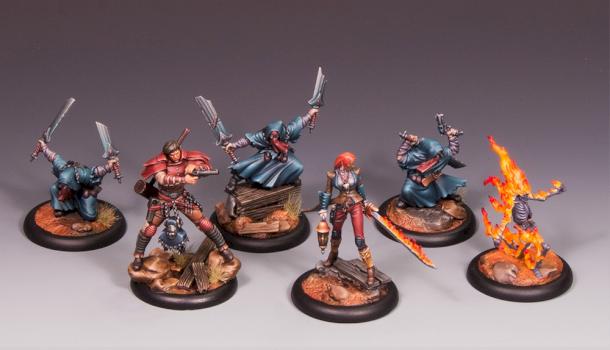 Malifaux: The Torch and the Blade (Sonnia Criid, Witchling Stalker, Samael Hopkins, Purifying Flame) by Malekyth