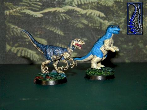 Raptor and Ceratosaurus by NightScaleStudio