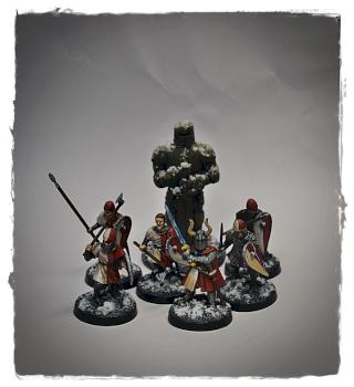 Frostgrave - Knight with the retinue by Imarthil