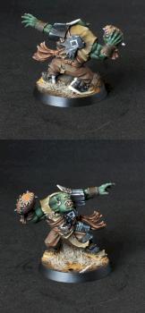 Blood Bowl Orc thrower by Mootabor