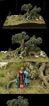 Happy Medieval Family - 1/72 Historical Diorama by HonourGuard