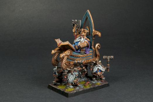 Thorgrim Grudgebearer on Throne by Schnooble