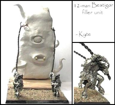 WIP 12-man Bestigor unit filler by Kyte