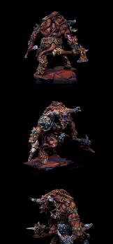 Minotaur Berserker - Zealot Miniatures Boxart by ZlaMacka