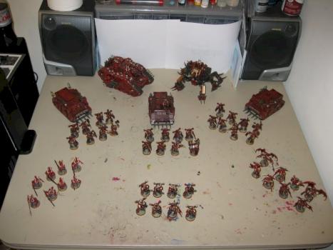 Khorne Berzerker army by Bloodcarver