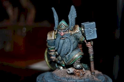 Dwarf Warrior with Hammer by cybersquig