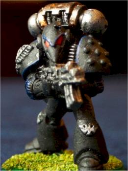 Marine in Corvus armour by Doc Sponk