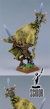 WARHAMMER Wood Elf Standard Bearer by Scibor