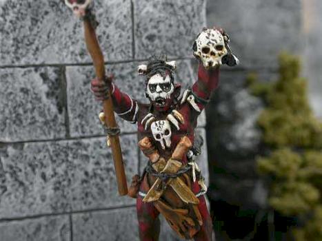 Lord of the Rings Uruk-Hai shaman by darkrealm miniatures