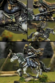 Bretonnian Damsel on Unicorn by bluetablepainting