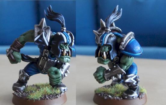 BloodBowl Orc-Blitzer, Blood Bowl Ork-Blitzer by Dino