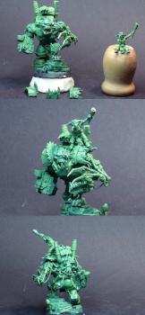 Mega-Armored Cybork Warboss Sculpt WIP by Zsoulless