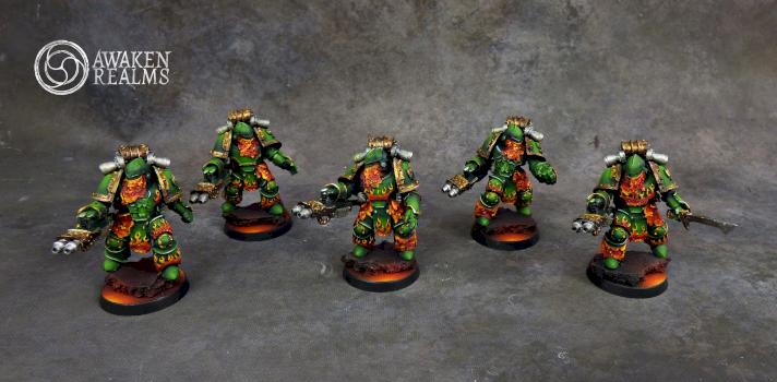 Space Marines Salamanders Pyroclasts by Awaken Realms