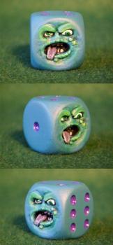 This is my own Monster Dice  - The Angry Dice. by smilie23