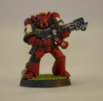 Blood Raven Marine w/ Flamer by gserhar