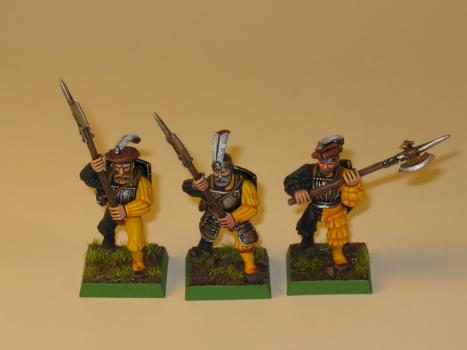 old plastic Empire Halberdiers by pudding