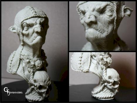 Troll bust resin kit by giorgosts