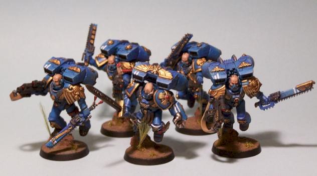 Space marine Vanguard veteran squad by OffTheSprue