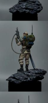 Kasrkin Sergeant (54mm) sculpted by Volomir by -jd-