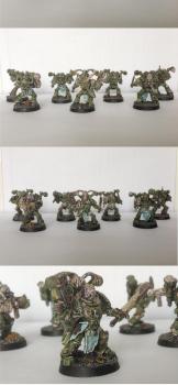 Chaos Space Marines Nurgle Plague Marines Squad 1 by Smu