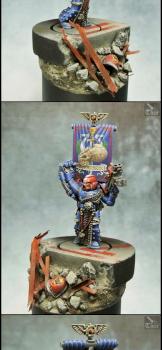 Ultramarines Veteran Sergeant (3rd Company, Scourge of the Xenos) by Thor-Modelling