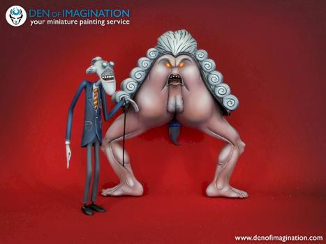 Rare collectible figures based on the animated characters from Pink Floyd's 'The Wall' by DEN of IMAGINATION