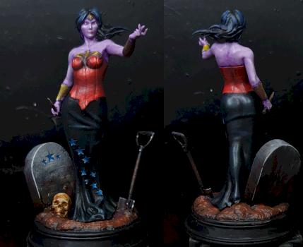 Queen Wonder Woman Halloween Variant, by C27 Collectibles by gohkm