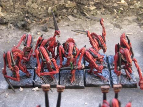 Khorne Bloodletter // Sanguinaires de Khorne by slaaneshchild