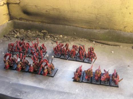 Légion Démoniaque de Khorne // Khornate Daemon Army by slaaneshchild