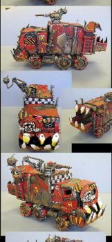 ork garbage trukk of pointy teeth awesomeness!!! by uberdark