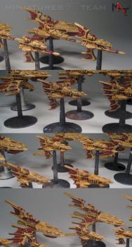 ELDAR FLEET WITH SPACE BASES by goblin1980