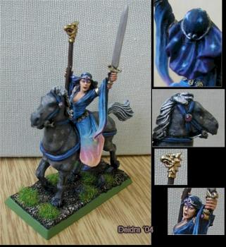 Bretonian sorceress - damsel mounted by Deidra