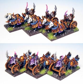 Warmaster (10mm) Slaanesh Chariots by legdba